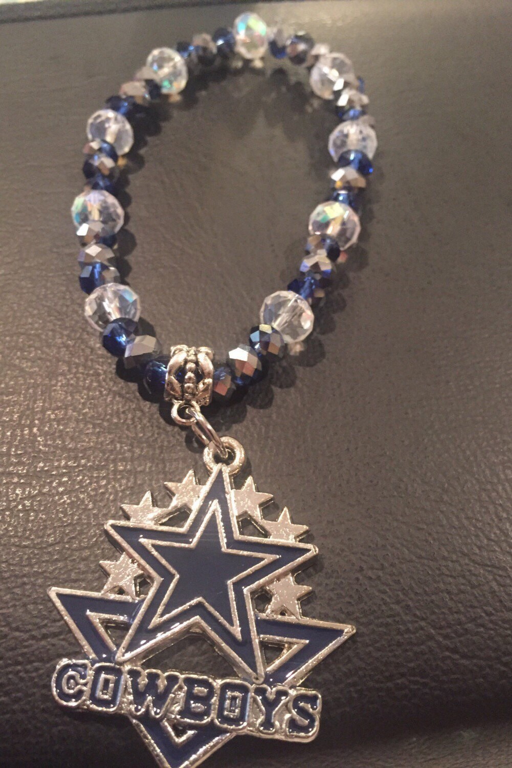 Dallas Cowboys Bracelet by TexasBeadBoutique on Etsy