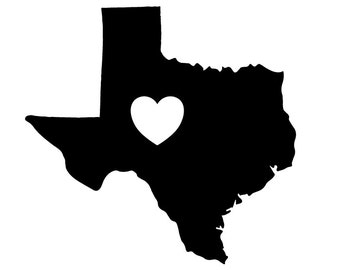 Items similar to Hand Drawn Texas Heart Banner Mug on Etsy