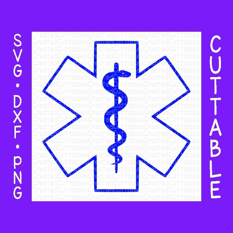 Download EMS Star of life snake cut file for Silhouette by ...