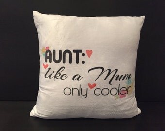 Cushion gifts for aunts, uncles and cousins