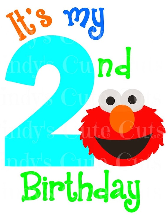 Download It's My Second Birthday Red Monster 2nd 2 two Girl