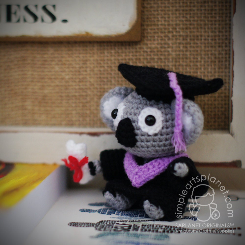 Graduation Koala Amigurumi Pattern