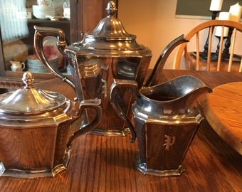 Gorham silver electroplated tea set coffee set