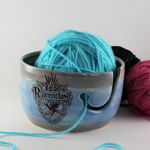 MADE TO ORDER Ravenclaw Ceramic Yarn Bowl