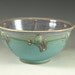 Handmade serving bowl Stoneware pottery bowl cerial bowl turquoise glaze