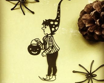 Original Papercut - Halloween Gnome