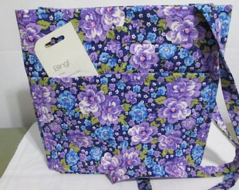Purple Flower Purse