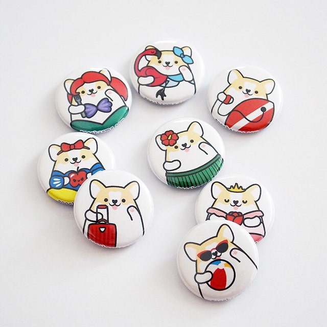 and Buttons / Cute Gifts / Custom by roocharms on Etsy