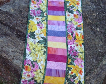 Floral Quilted Table Runner