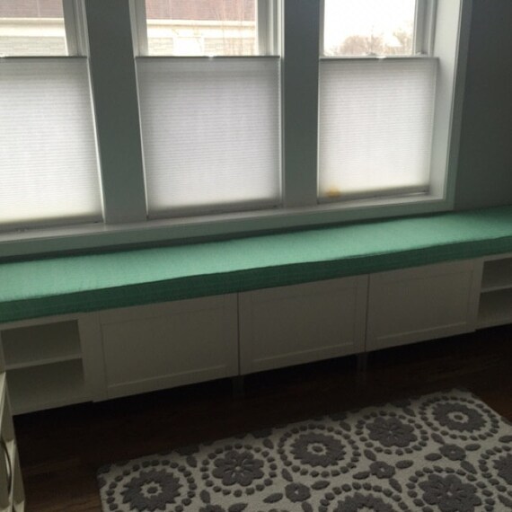 Custom Bench Cushion/ Window Seat Cushion with Coordinating