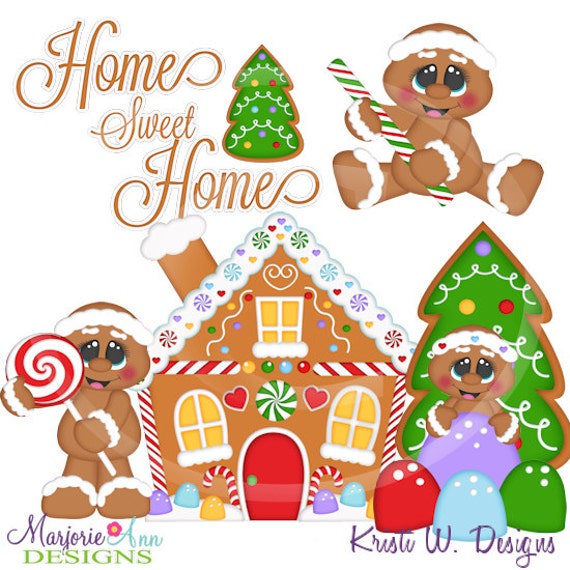 Download SVG Cutting Files-Christmas Village Home by MyDarlingSweetPeas