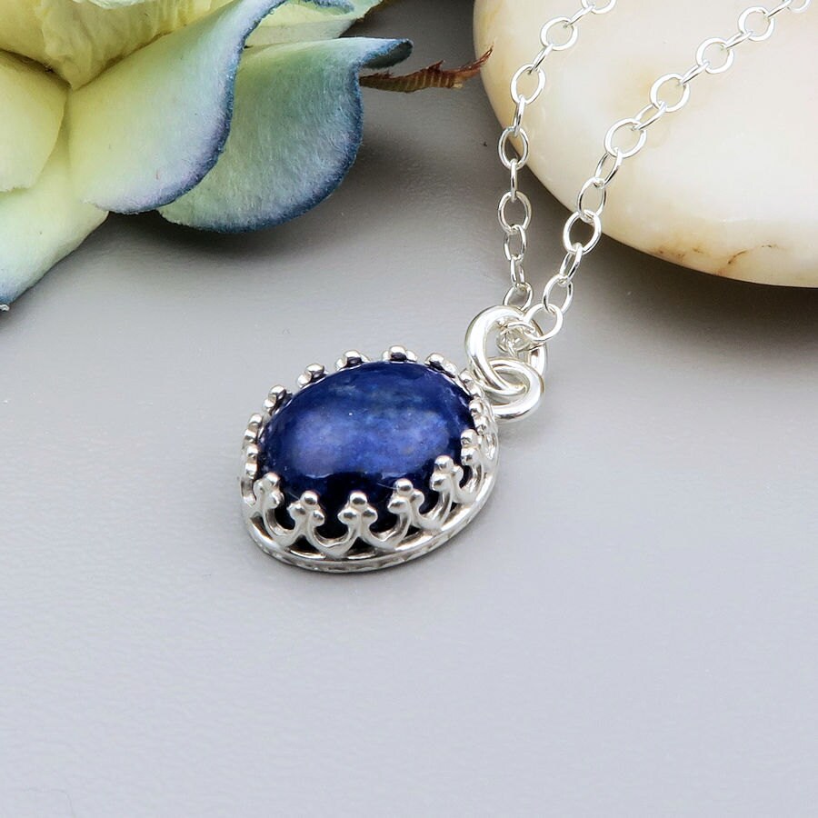 Lapis Lazuli Necklace September birthstone necklace semi