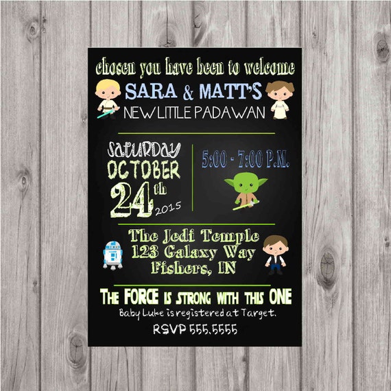 Star Wars Baby Shower Invitations 4