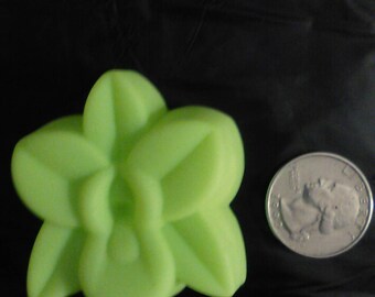 6 Silicone Molds Orchid Flower Approx. 2" (5cm) Cake Candy Wax Melt Soap Lotion Bars Muffins Baking *Ships from USA*