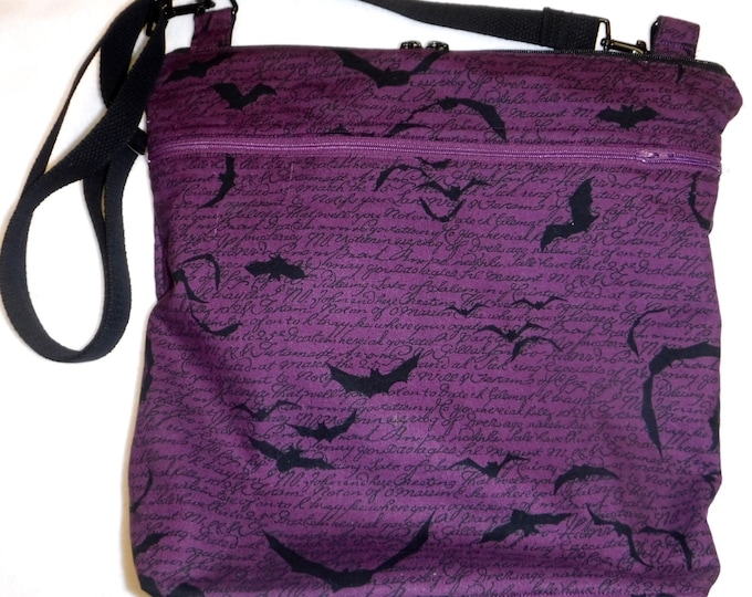 Storytelling Bats Cross Body Purse/bag made to order