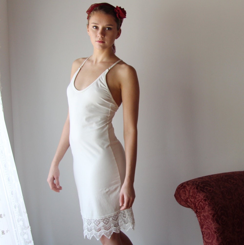 organic cotton nightgown slip MYRTLE bridal sleepwear and