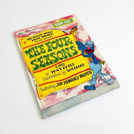 Vintage 1980s Childrens Book / Sesame Street The Fours Seasons