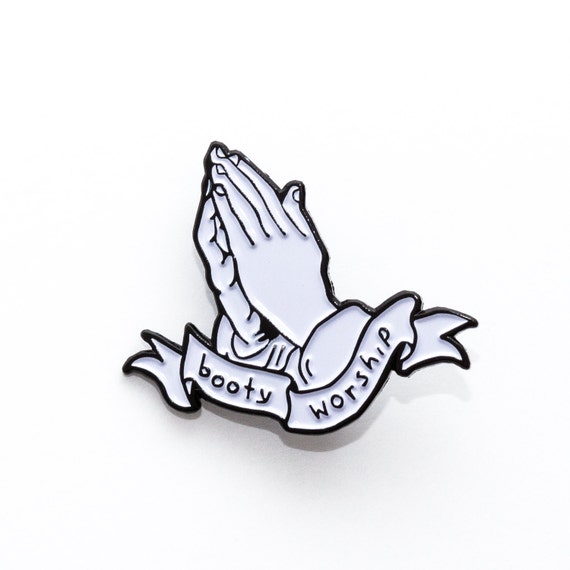 Booty Worship Enamel Pin Butts Lapel Pin