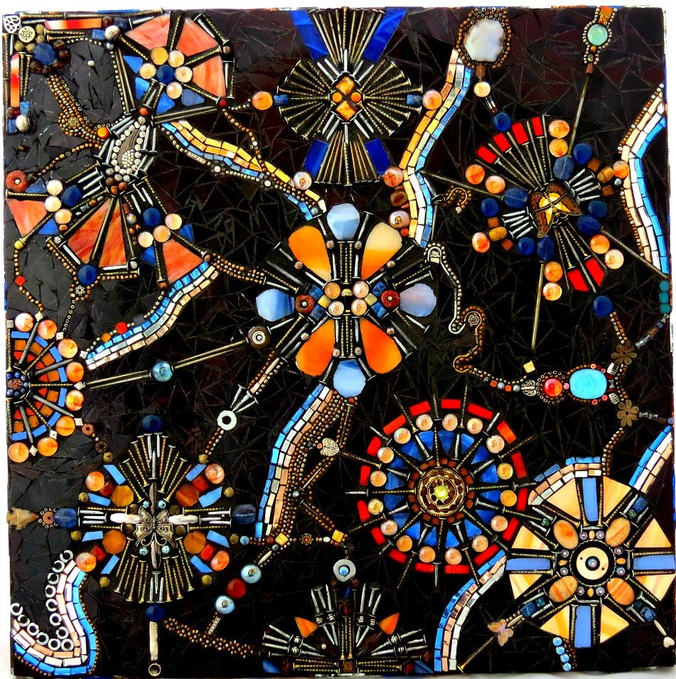 Stained Glass Mosaic Art Wall Hanging Wall Mural 1411