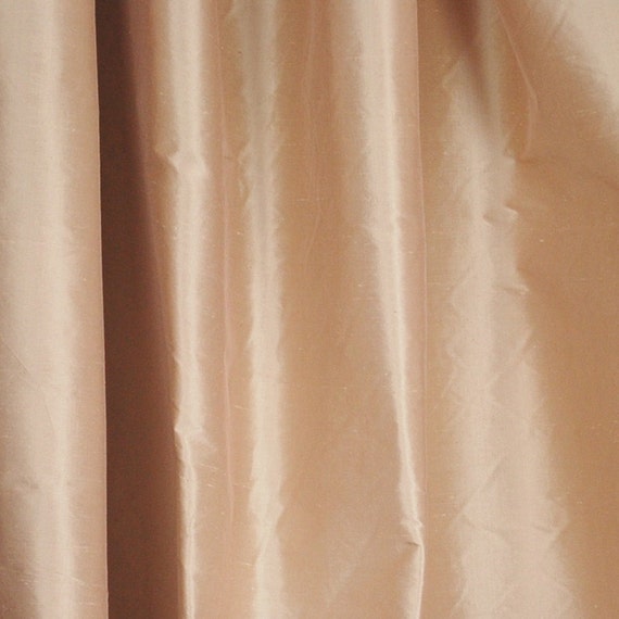Soft pink Peach Silk Drapery Fabric Titan 108 by TheFabricCo