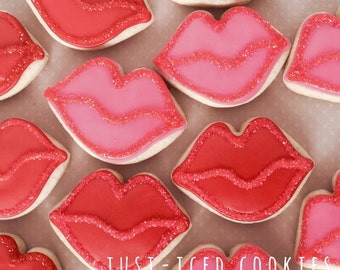 Lips cookies | Etsy