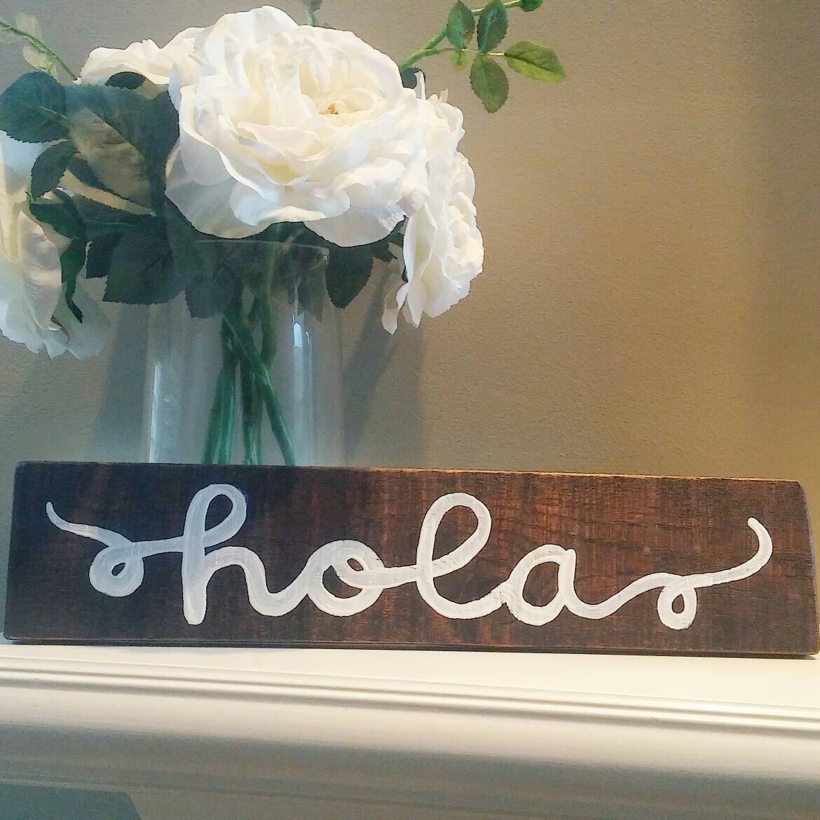 Hola Hello Spanish Wall Decor by heddyj on Etsy