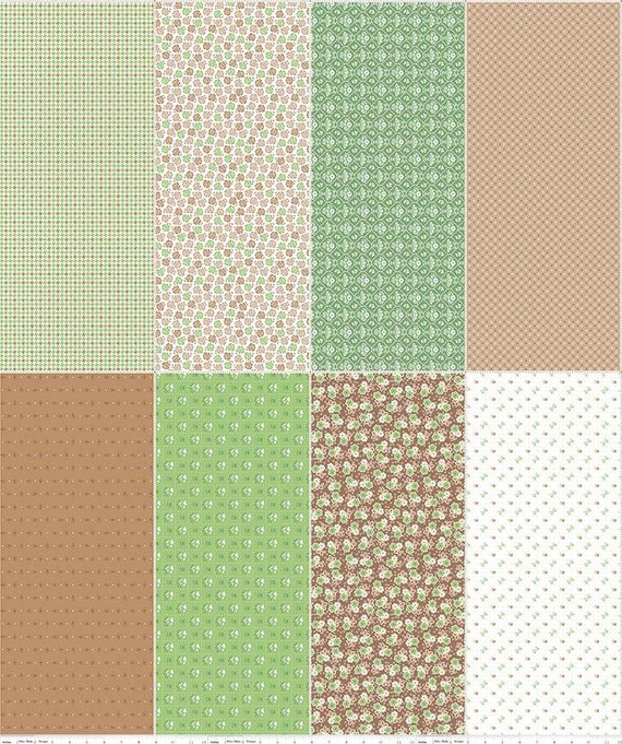 Riley Blake Lori Holt Calico Days Quilt Fabric Fat 8th Panel