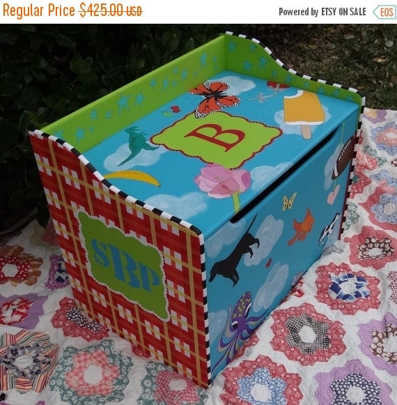 personalized wooden toy chests