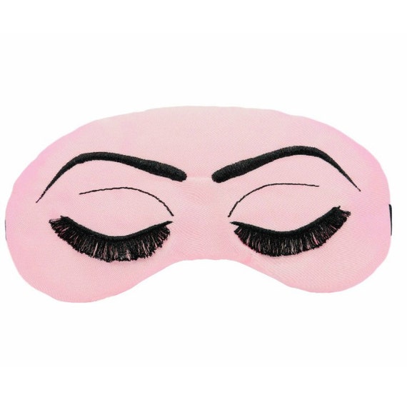 Vintage Glam Eyelashes Sleep Mask Eye Mask by TheSleepyCottage