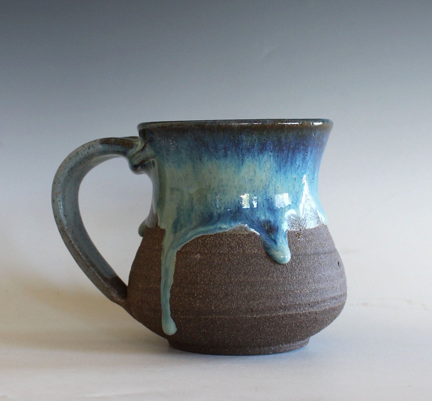 Pottery Mug 14 oz handmade ceramic cup  handthrown mug