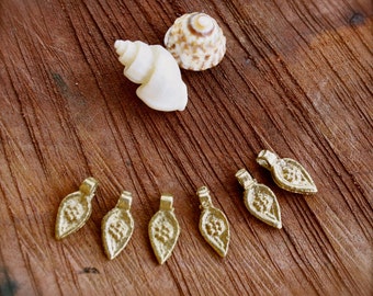 brass charms, brass beads, ethnic beads, boho, teardrop brass beads, tribal brass beads, tribal necklace, wholesale lot beads, macrame beads