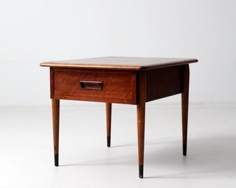 mid-century Lane Acclaim commode table, end table with drawer