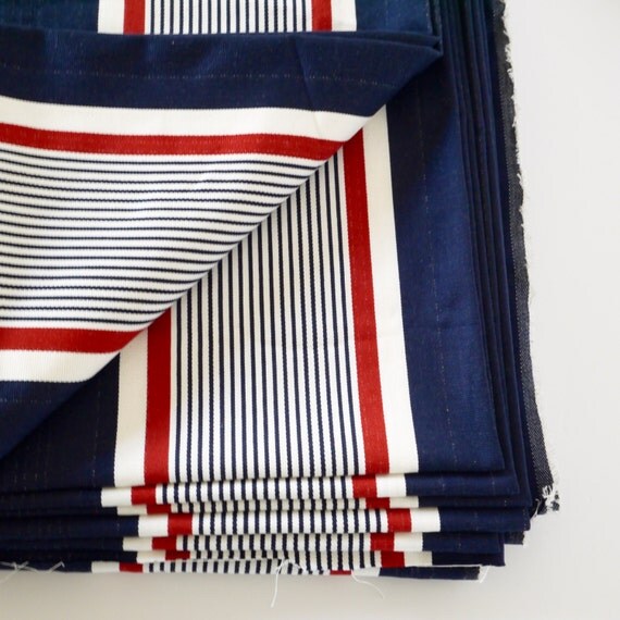 French Mattress ticking tissue Red White and Blue priced per 3