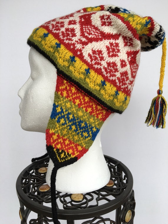 Peruvian wool Chullo Hat