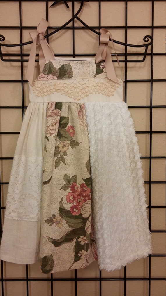 Vintage Linen Dress size 2/3