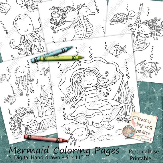 mermaid coloring pages printable mermaid coloring book