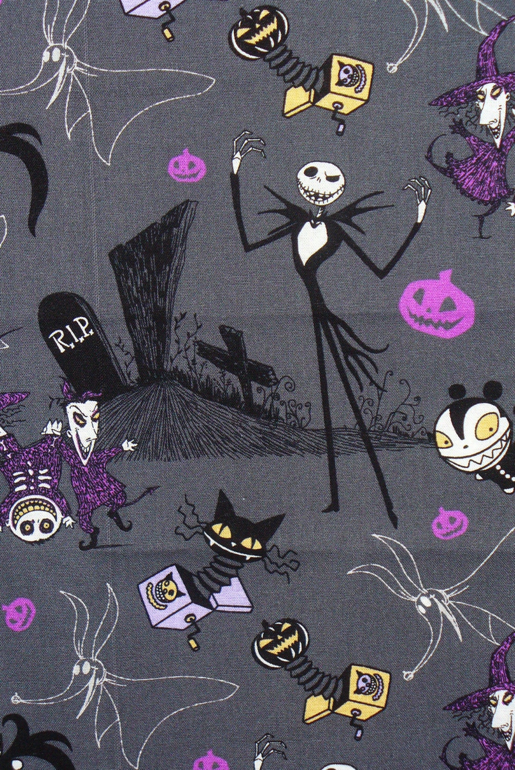 Nightmare Before Christmas Fabric Jack in by trinketsintheattic