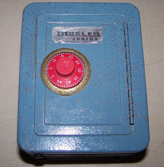 Vintage Metal Mosler Toy Safe Bank