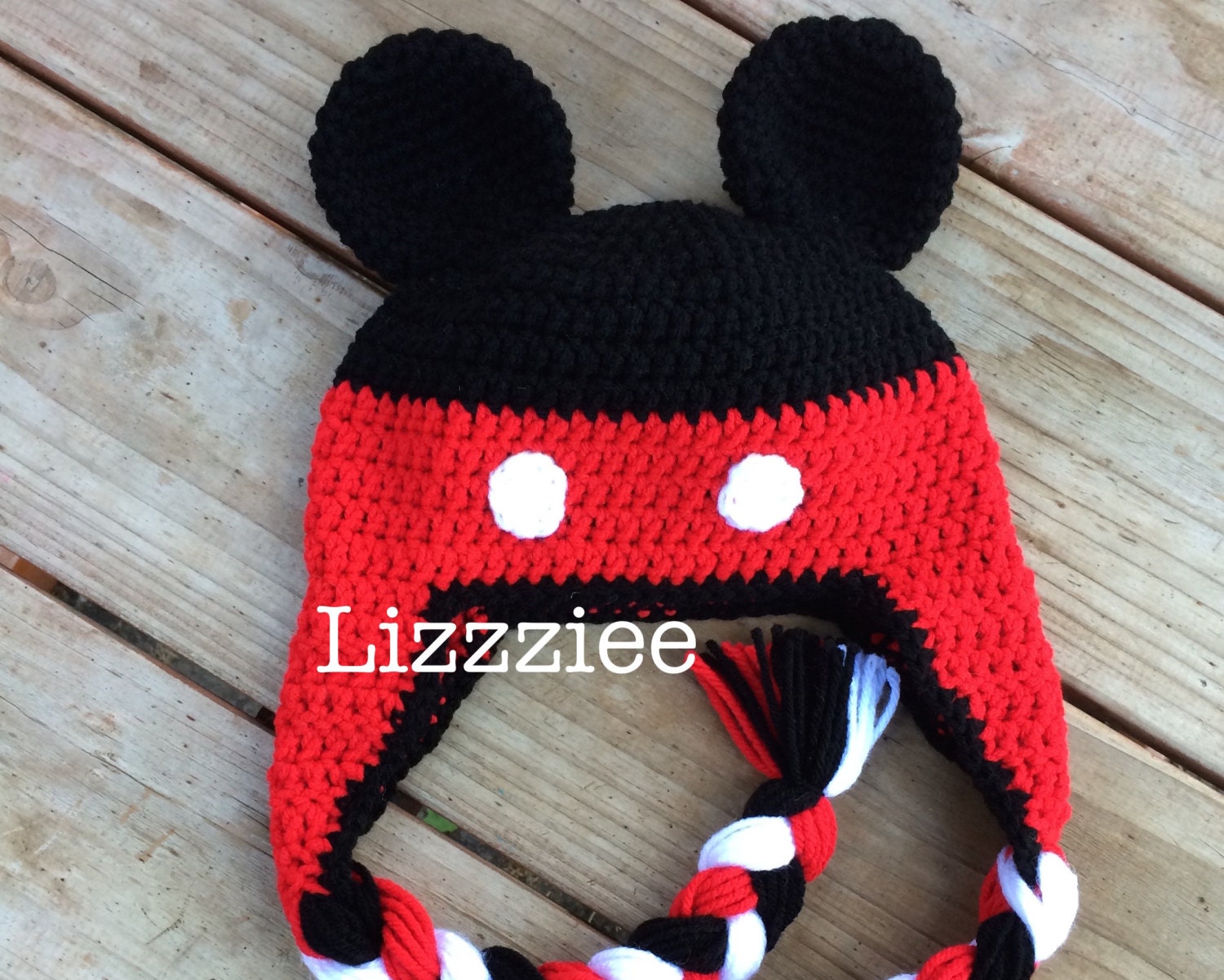 Pdf Mickey Mouse Crochet Hat Pattern Instructions To Make A 5583