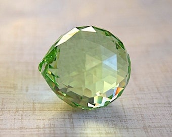 Peridot Swarovski Crystal -Strass- Faceted Chandelier Drop Ball -30mm- 1 Piece