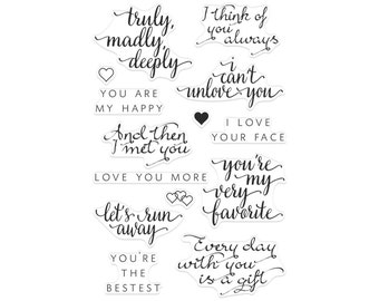 Hero Arts Clear Rubber Stamp Set - You Are My Happy