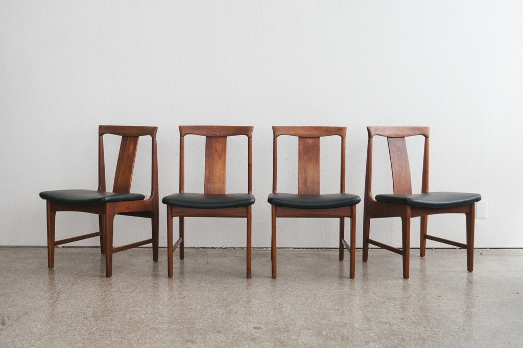 Set of 4 Japanese Mid Century Dining Chairs Haute Juice