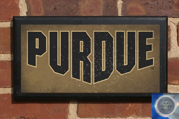 Purdue Boilermakers Cowcatcher Logo Classic Vintage Style