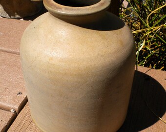 Vintage Clay Jug Pottery Jug Nice Patina Warm Gray Brown Tones Home Decor