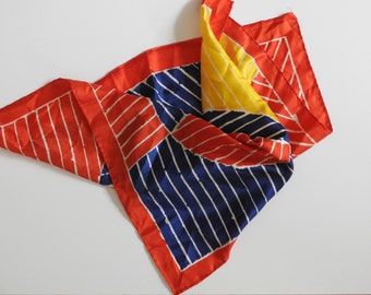 Vera Neumann Primary Color Scarf- Color Vintage Scarf- Vera Scarf