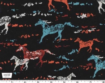 Horse, Wild Horses by Michael Miller, Wild Horses, Horse Fabric, Western Fabric, Running Horse Fabric, 01053A