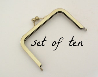 Set of Ten Metal Purse Frame - DIY Purse Hardware