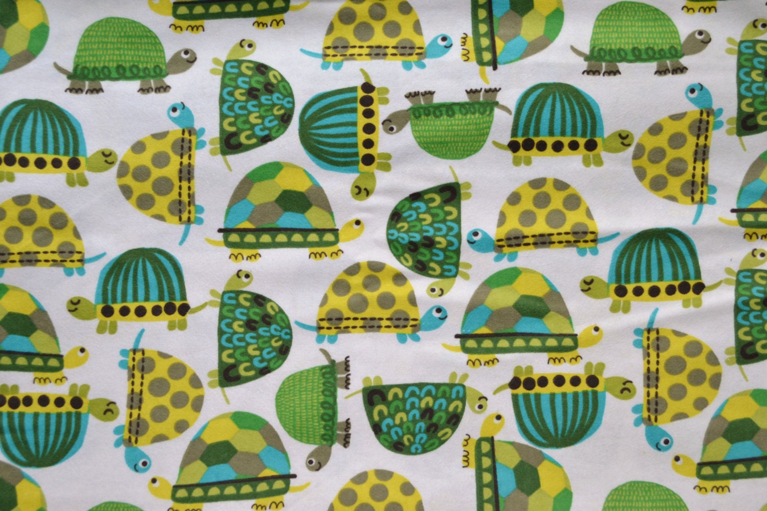 Turtles. fabric by the yard. Baby boys. Cut by the 1/2 yard