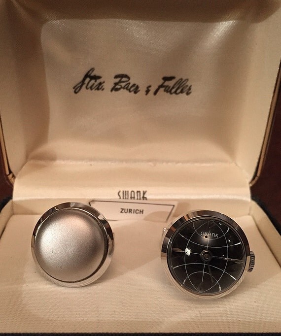 RARE Original Vintage NIB SWANK Zurich Formal Watch Cufflinks