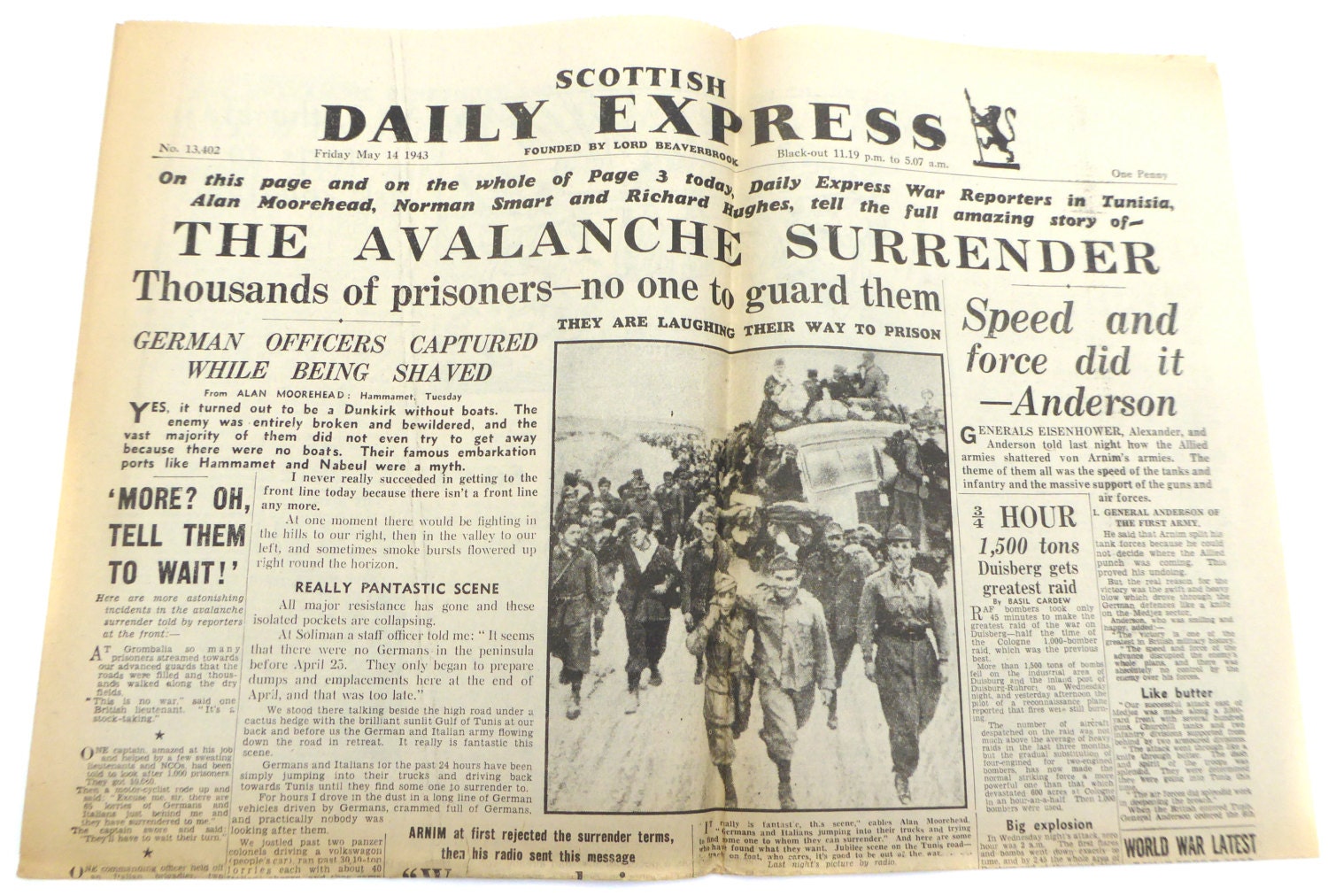 1940s Scottish Daily Express The Avalanche by BiminiCricket